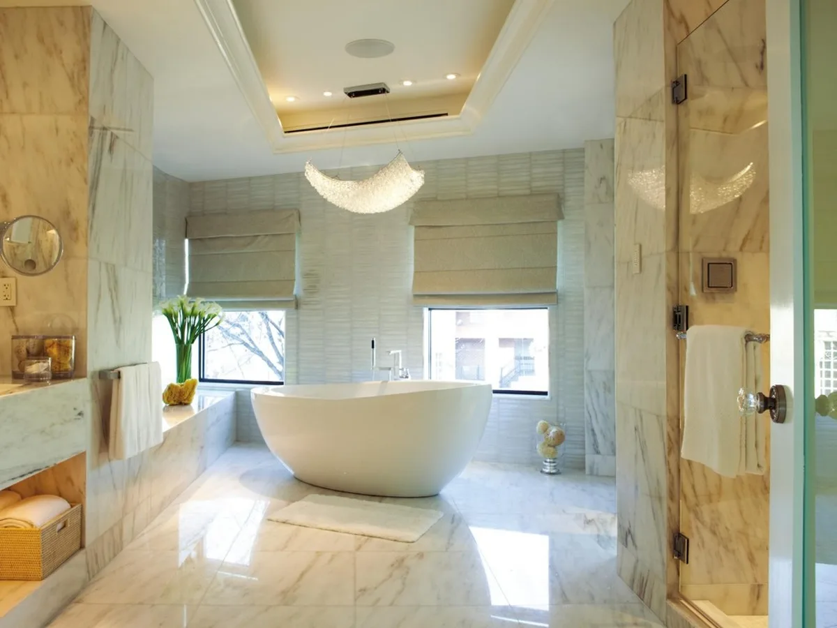 Bagno in marmo e pietra naturale · Marmi di Carrara · lavoro 20