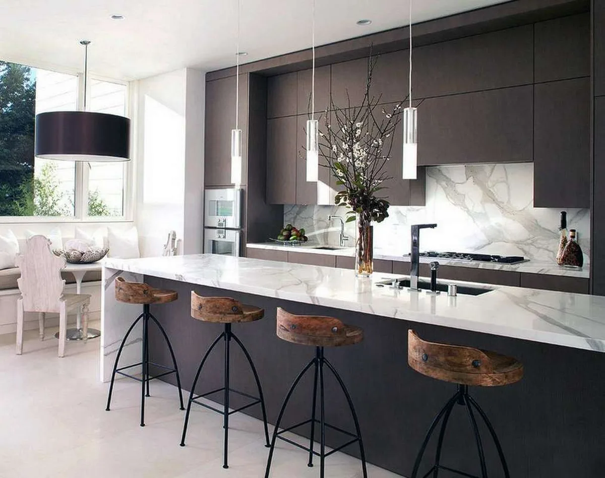 Piano cucina in marmo e pietra naturale · Marmi di Carrara · lavoro 25