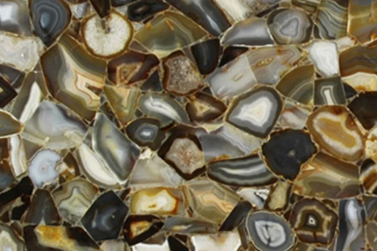 Brown Agate · pietra semipreziosa marrone · campione