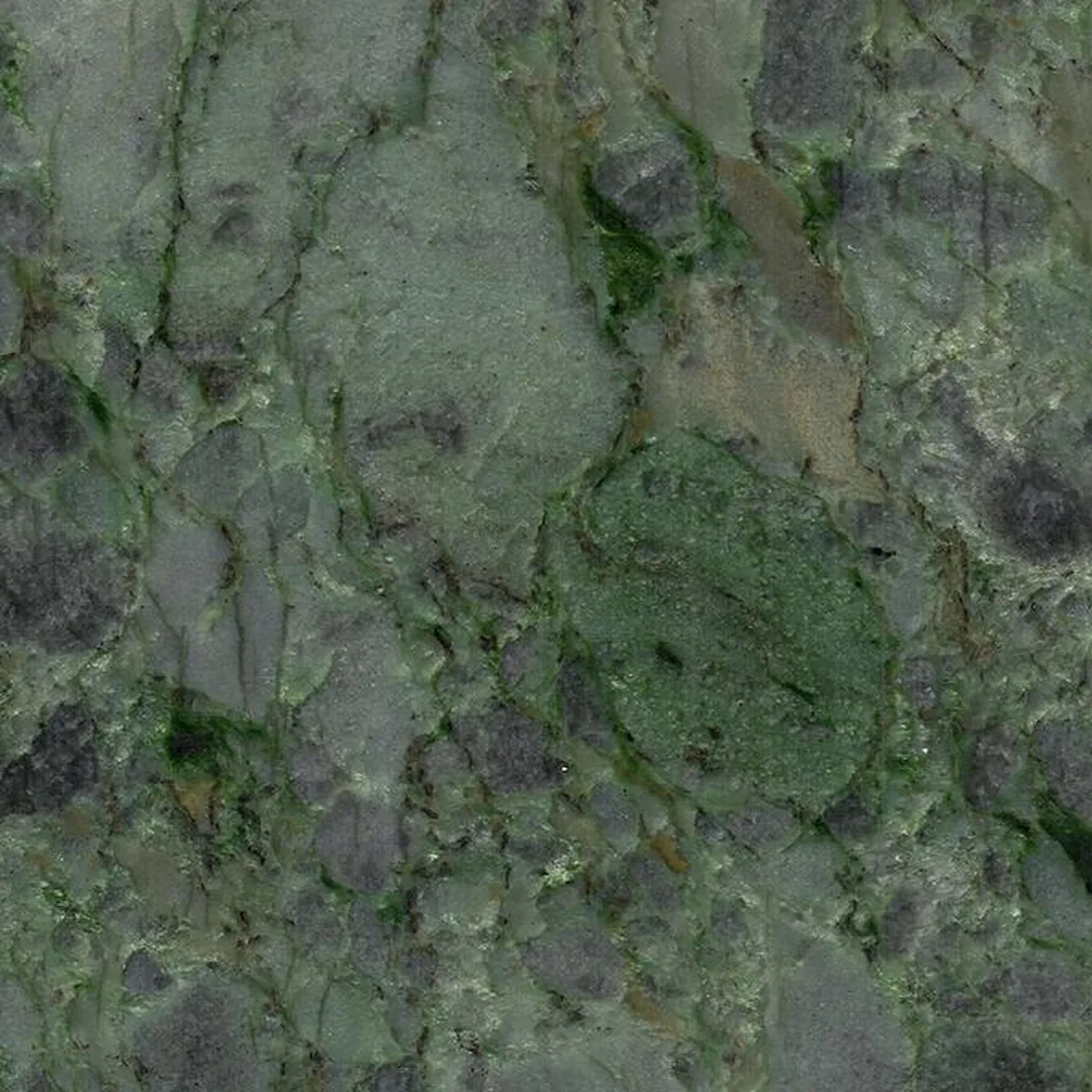 Emerald Green · quarzite verde · campione